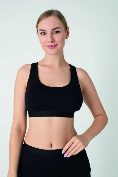 Kadın Modal Yüzücü Crop C801-032