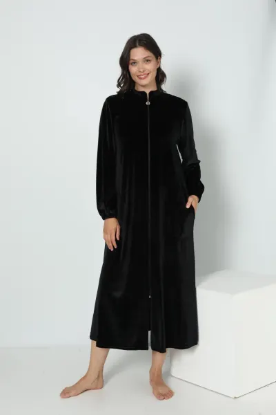 Kadın Kadife Namaz Elbisesi C840-609