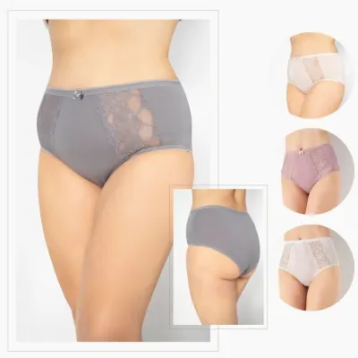Kadın Battal Dantelli Bato 4'Lü Paket C804-010