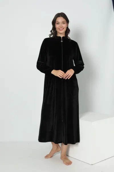 Kadın Kadife Namaz Elbisesi C840-609