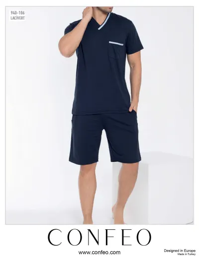Erkek Modal V Yaka Kısakol Short C940-106