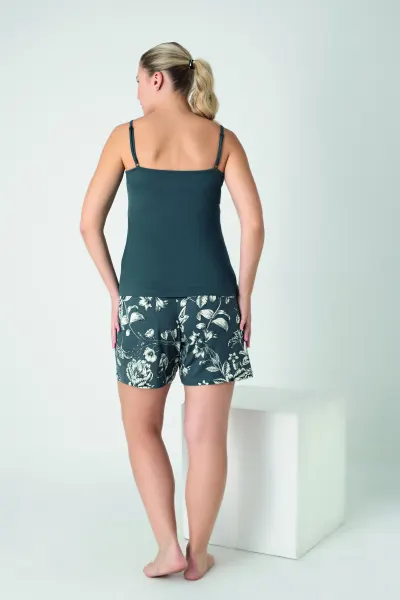 Kadın Viskon İp Askılı Short Takım C840-911