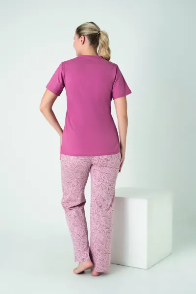 Kadın Penye Süprem Kısakol Pijama Takım C840-918
