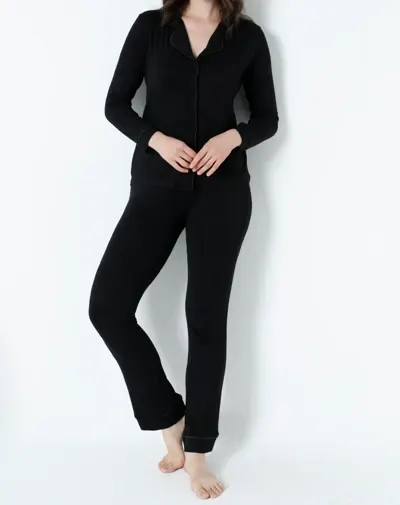 Kadın Önü Düğmeli Uzunkol Pijama Takım C840-444