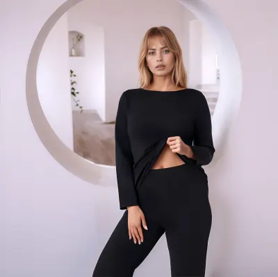 Kadın Modal Bisiklet Yaka Lousa Takım C840-850
