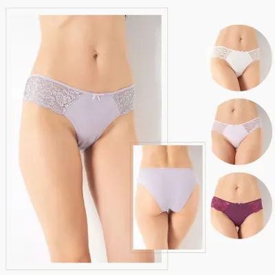 Kadın Dantelli Külot 4'lü Paket C804-003
