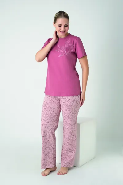 Kadın Penye Süprem Kısakol Pijama Takım C840-918