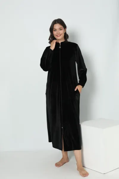 Kadın Kadife Namaz Elbisesi C840-609