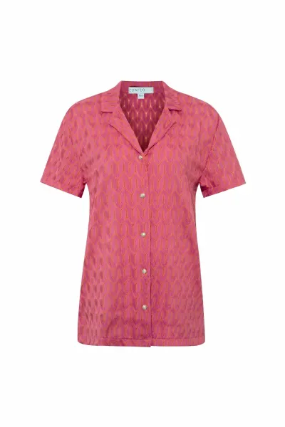 C860-017 KADIN ÖNÜ DÜĞMELİ KISAKOL SHORT TAKIM