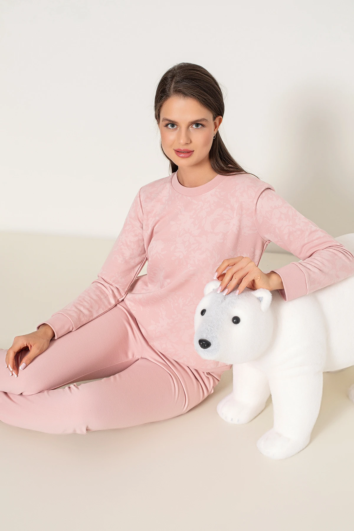 KADIN UZUNKOLLU PİJAMA TAKIM C840-824