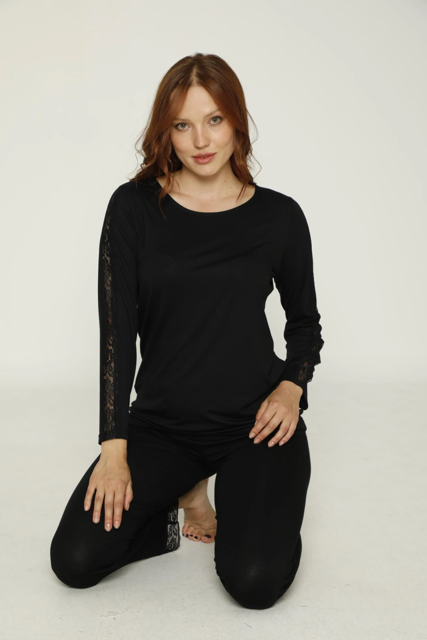 KADIN VİSKON  UZUNKOL PİJAMA TAKIM C840-067