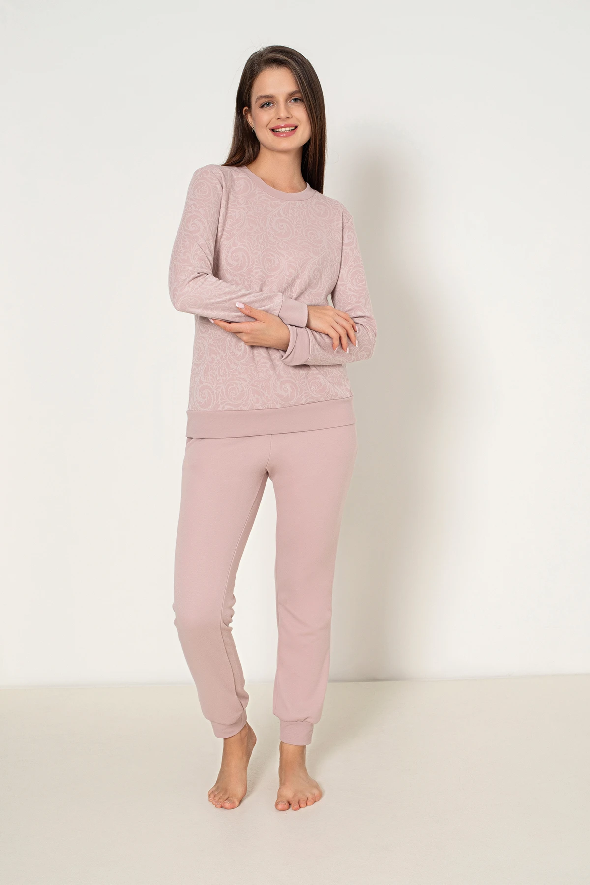 KADIN UZUNKOLLU PİJAMA TAKIM C840-823