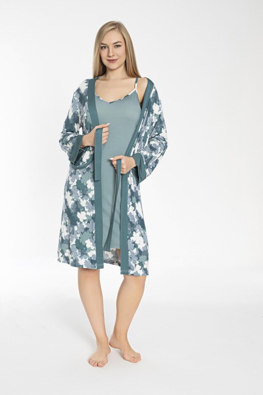 KADIN İP ASKILI GECELİK SABAHLIK TAKIM C840-318