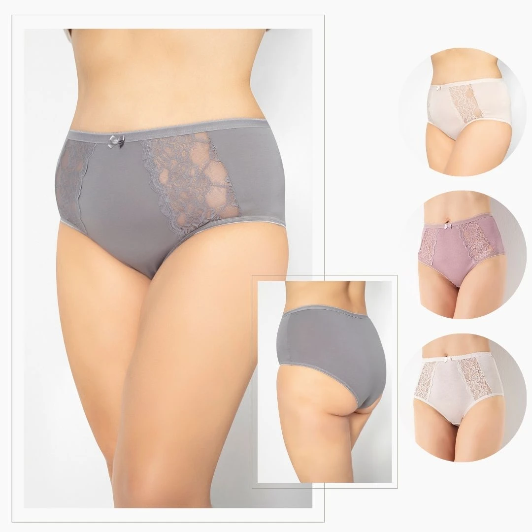 Kadın Battal Dantelli Bato 4'Lü Paket C804-010
