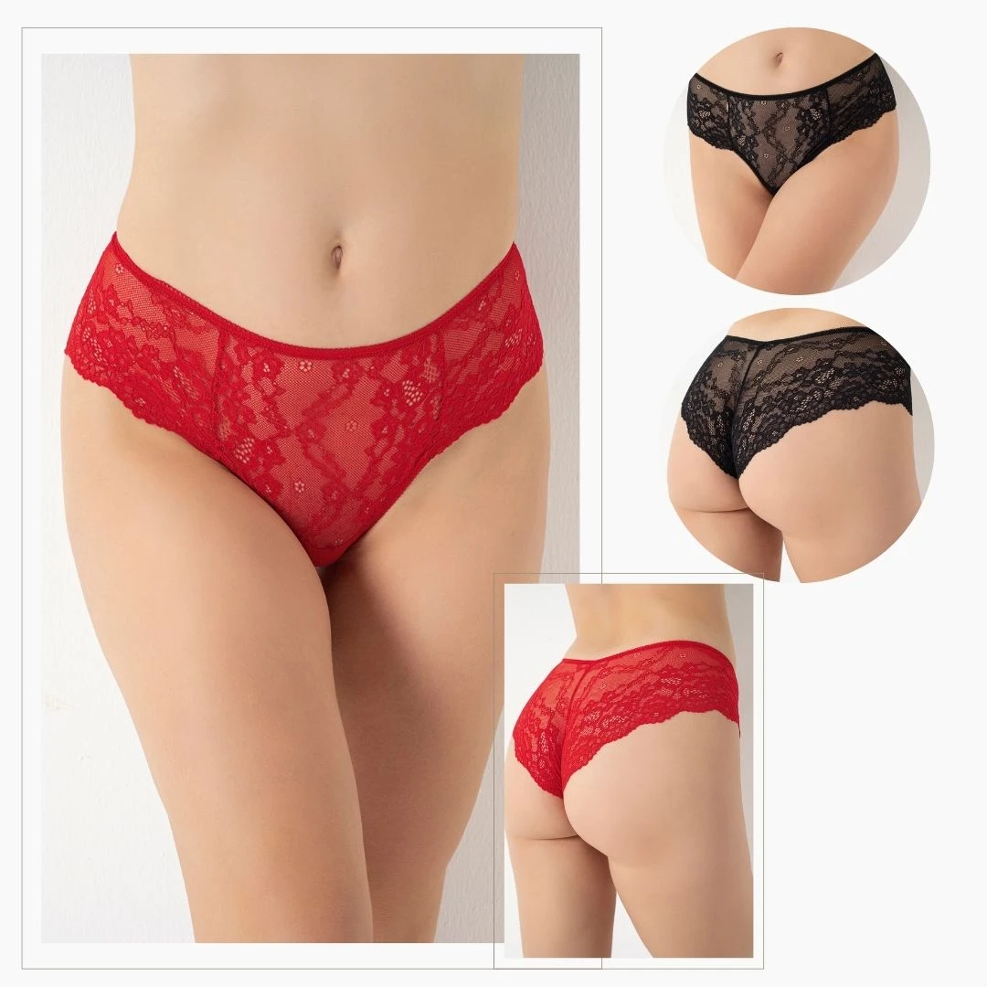 Kadın Dantelli Külot 4'Lü Paket C804-510