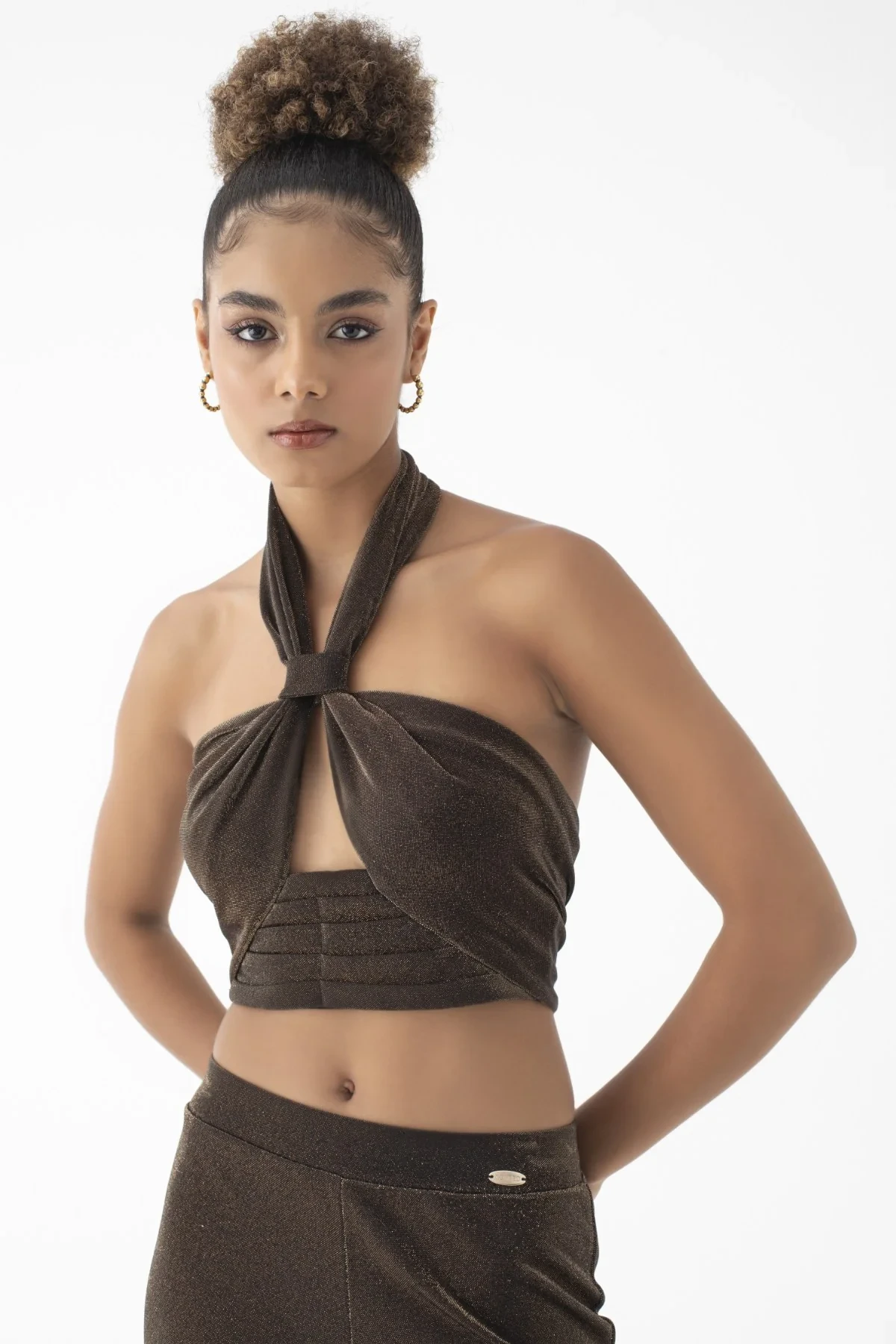 C860-016 KADIN KROP-PANTOLON TAKIM