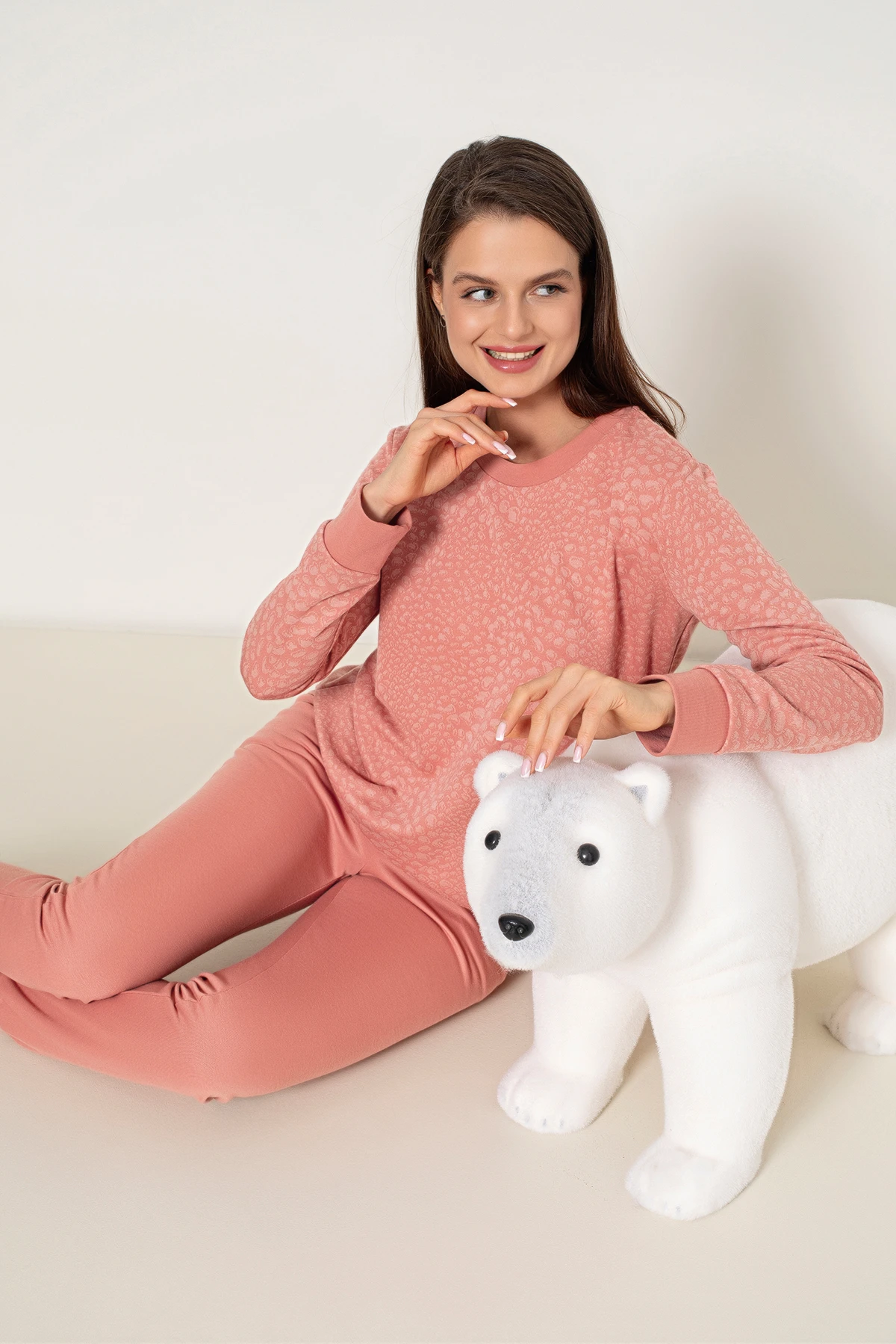 KADIN UZUNKOLLU PİJAMA TAKIM C840-825