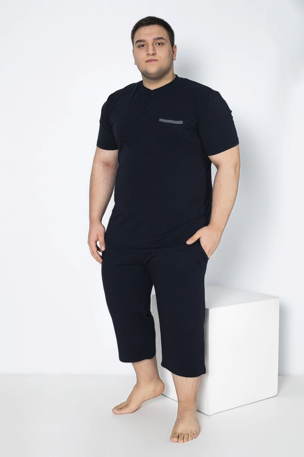Erkek Battal Modal Patlı Kısakol Pijama Takım C940-138