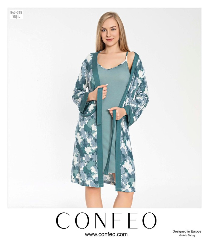 KADIN İP ASKILI GECELİK SABAHLIK TAKIM C840-318