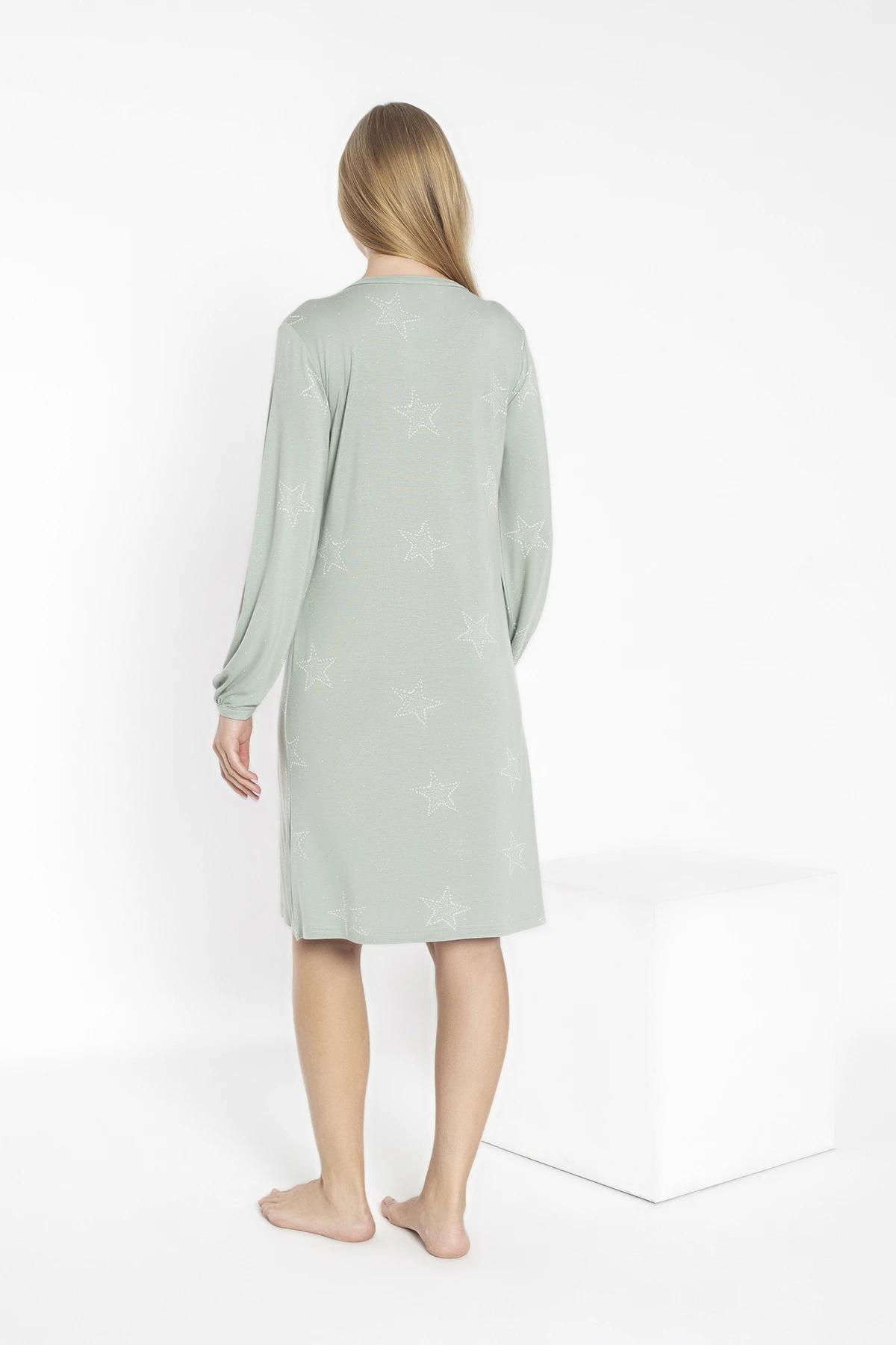 KADIN VİSKON UZUNKOLLU TUNİK C840-836