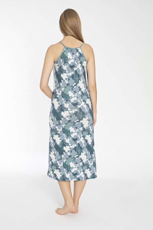 KADIN İP ASKILI ÖNÜ DÜĞMELİ GECELİK C840-321