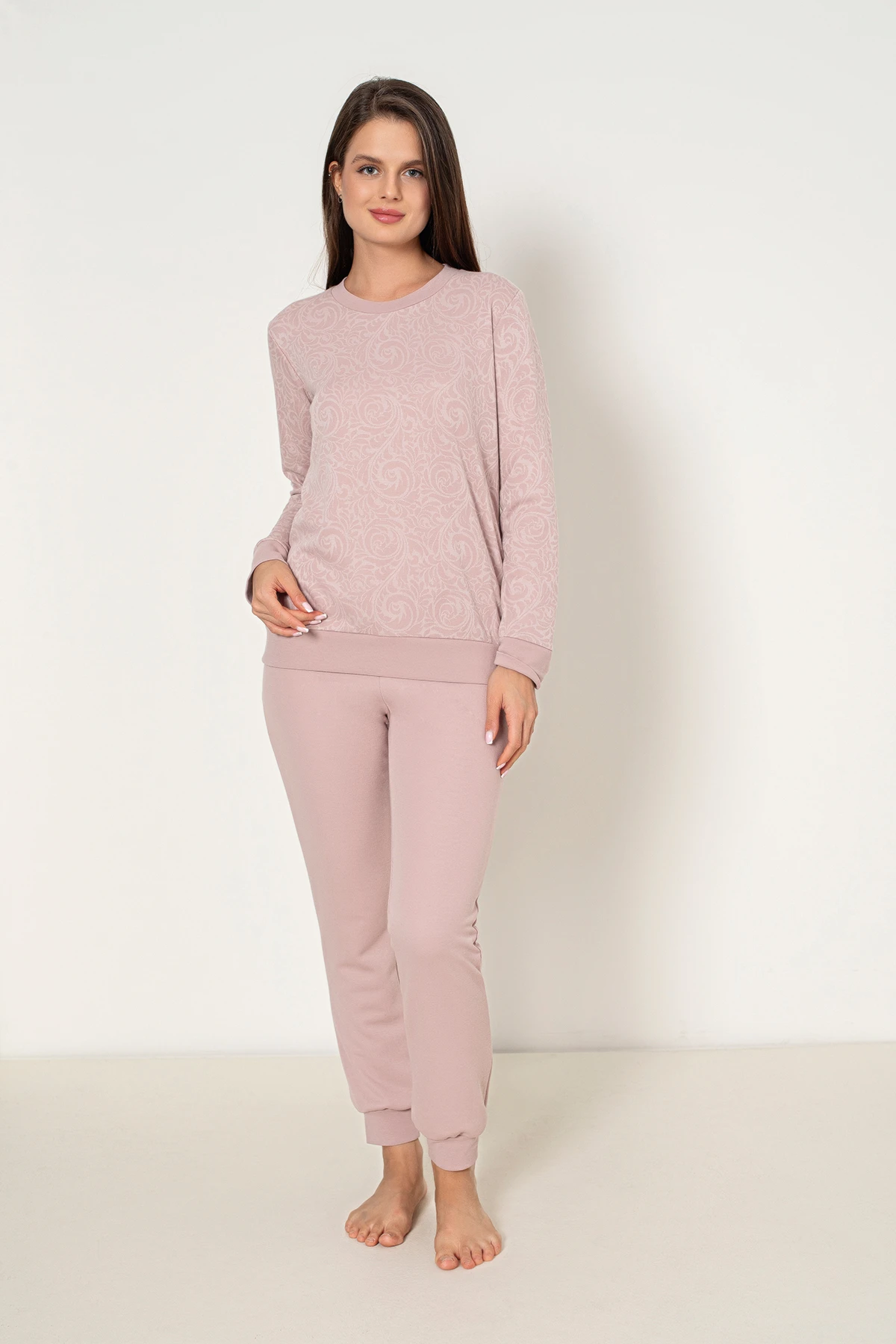 KADIN UZUNKOLLU PİJAMA TAKIM C840-823