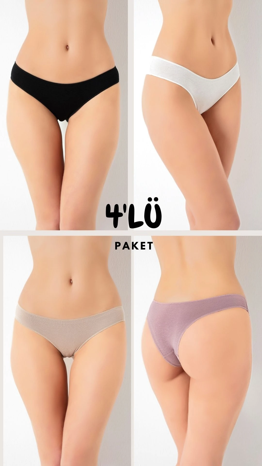 Kadın Brasıl 4'Lü Paket C804-507