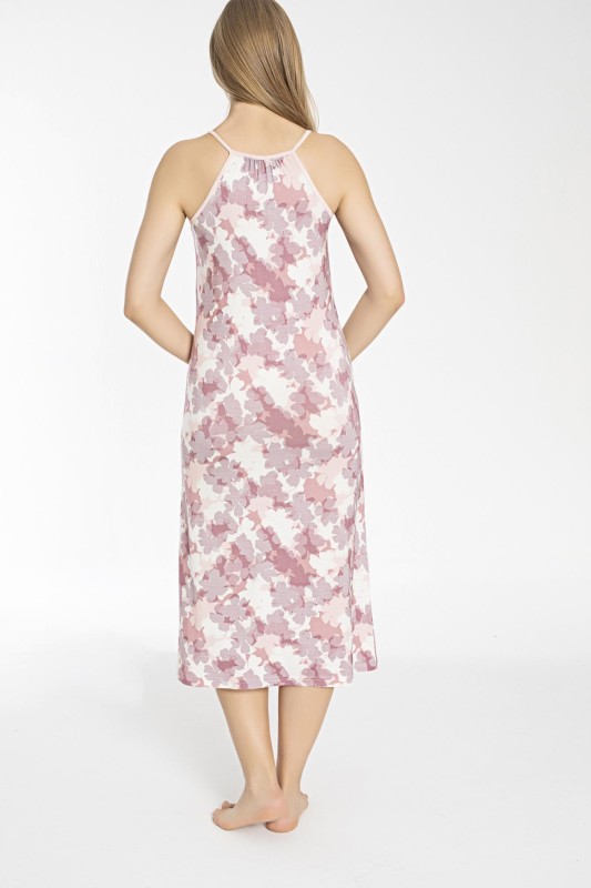 KADIN İP ASKILI ÖNÜ DÜĞMELİ GECELİK C840-321