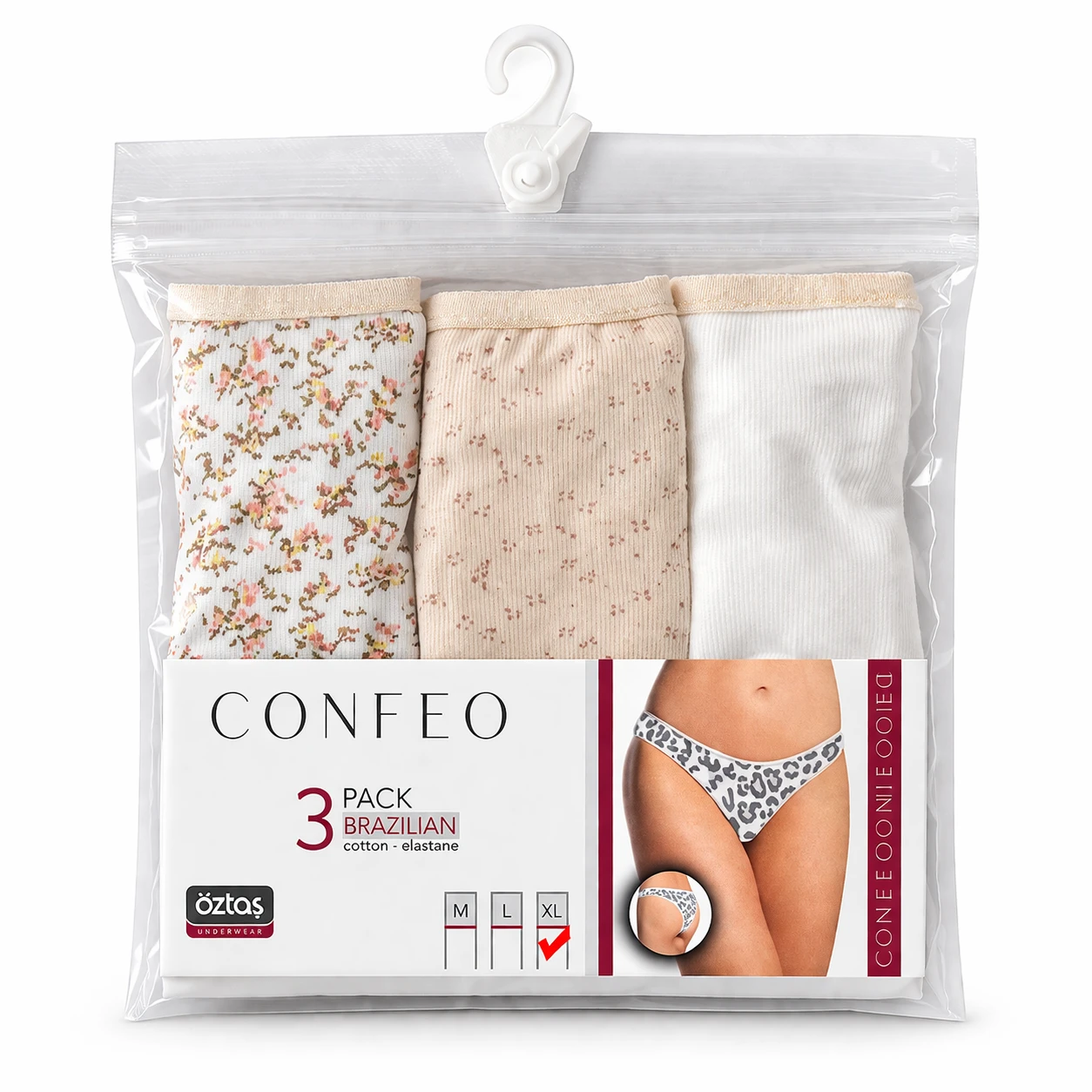 Kadın Brazilian Kesim 3'lü Külot Seti C803-500