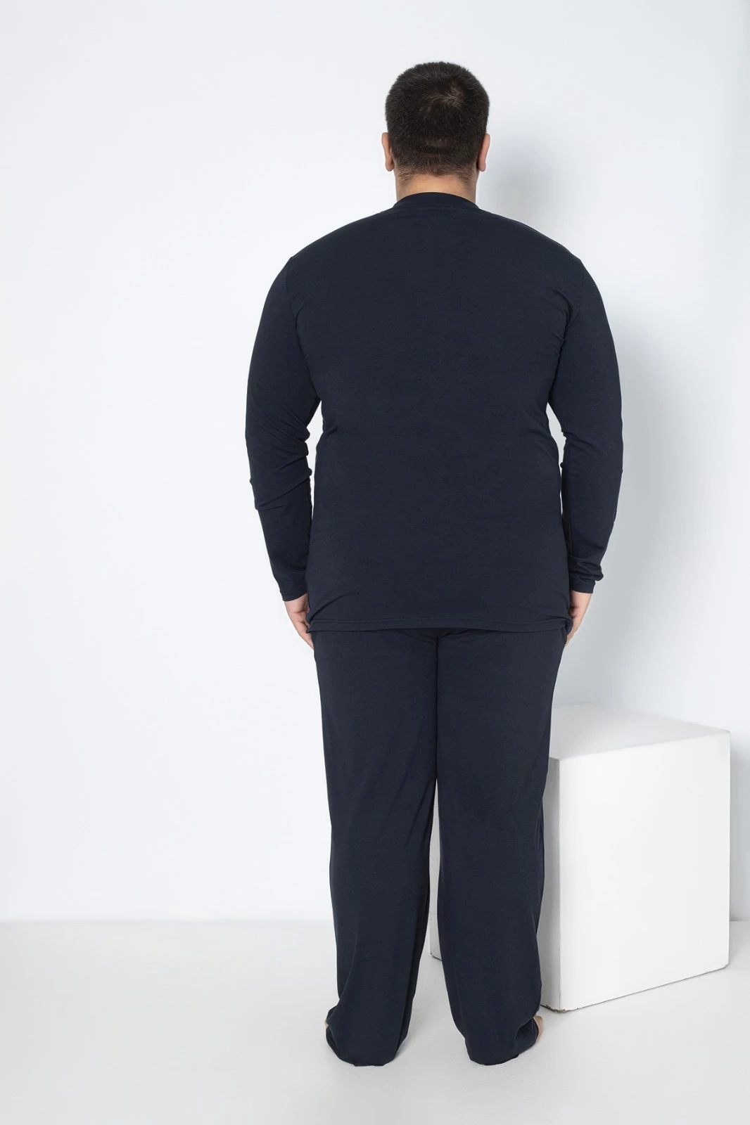 Erkek Battal Modal Patlı Uzunkol Pijama Takım C940-140