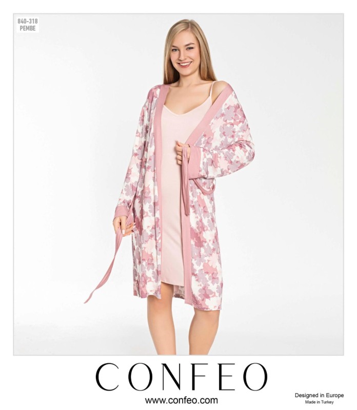 KADIN İP ASKILI GECELİK SABAHLIK TAKIM C840-318