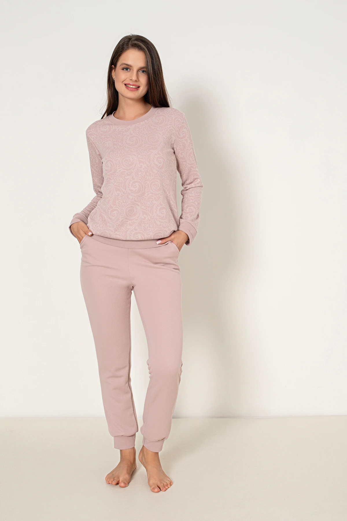 KADIN UZUNKOLLU PİJAMA TAKIM C840-823