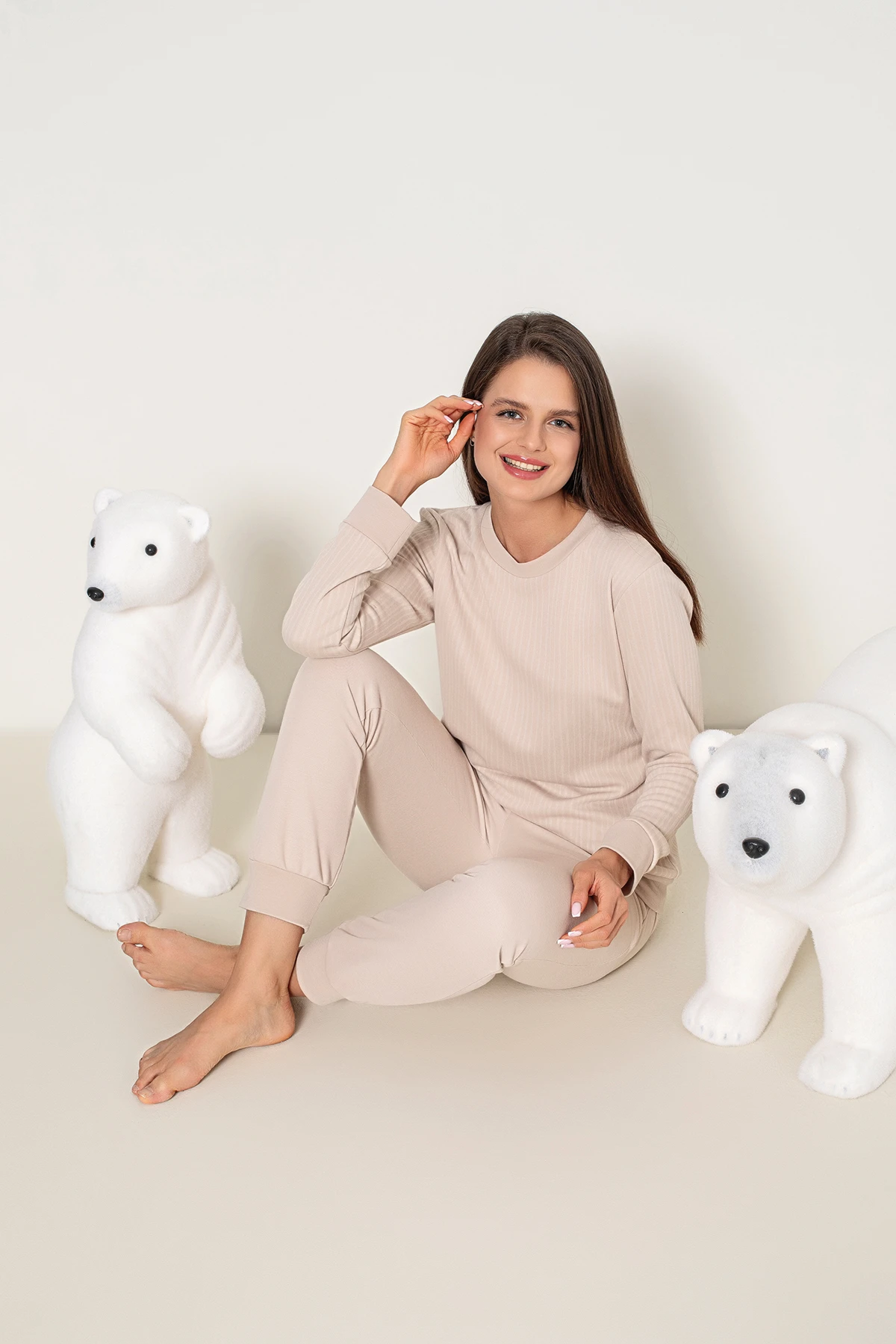 KADIN UZUNKOLLU PİJAMA TAKIM C840-822