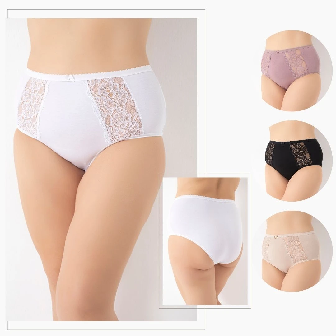 Kadın Battal Dantelli Bato 4'Lü Paket C804-010