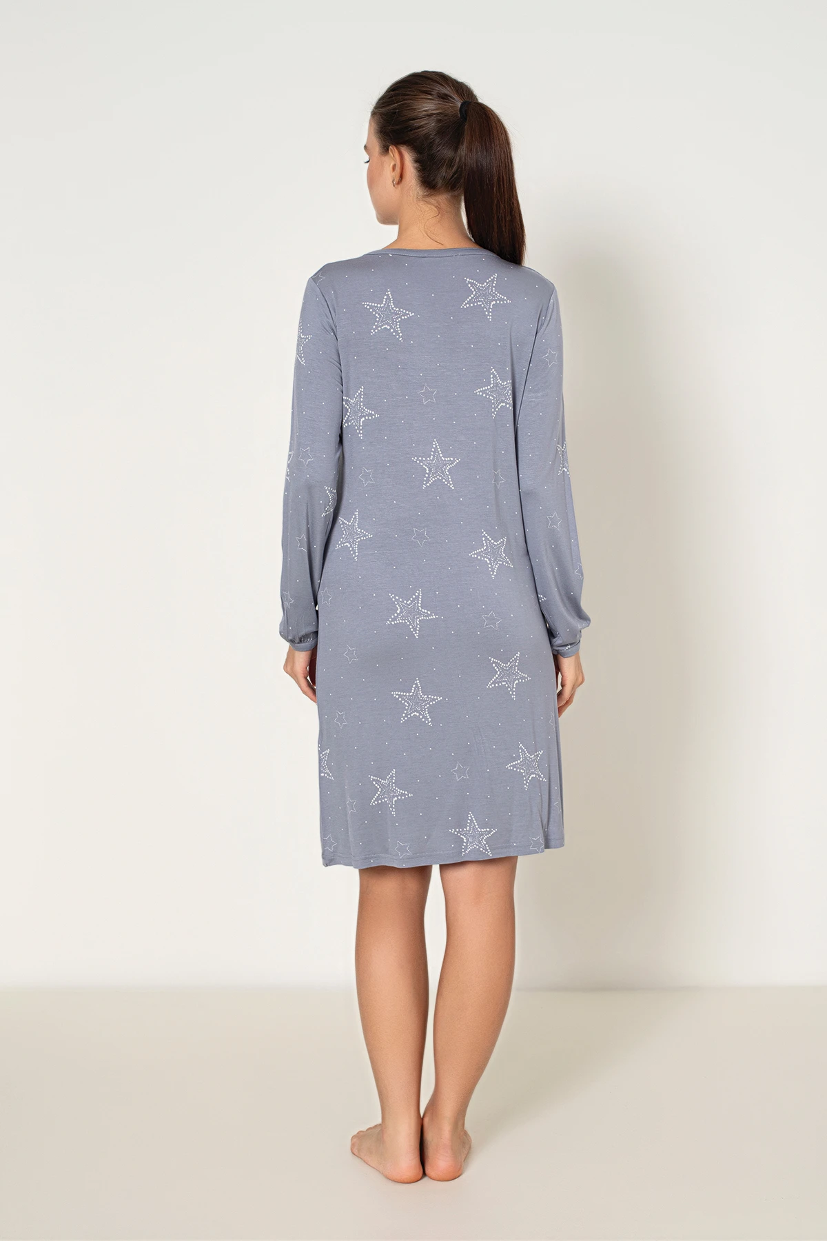 KADIN VİSKON UZUNKOLLU TUNİK C840-836