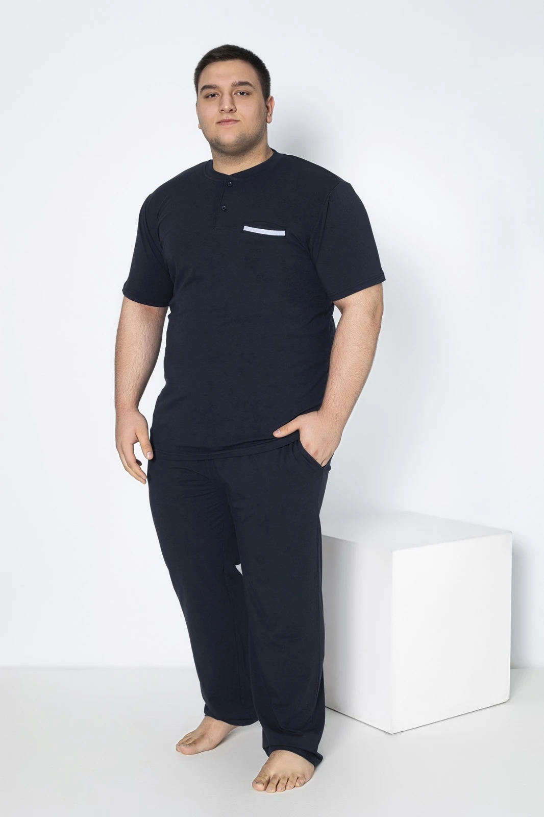 Erkek Battal Modal Patlı Kısakol Pijama Takım C940-138