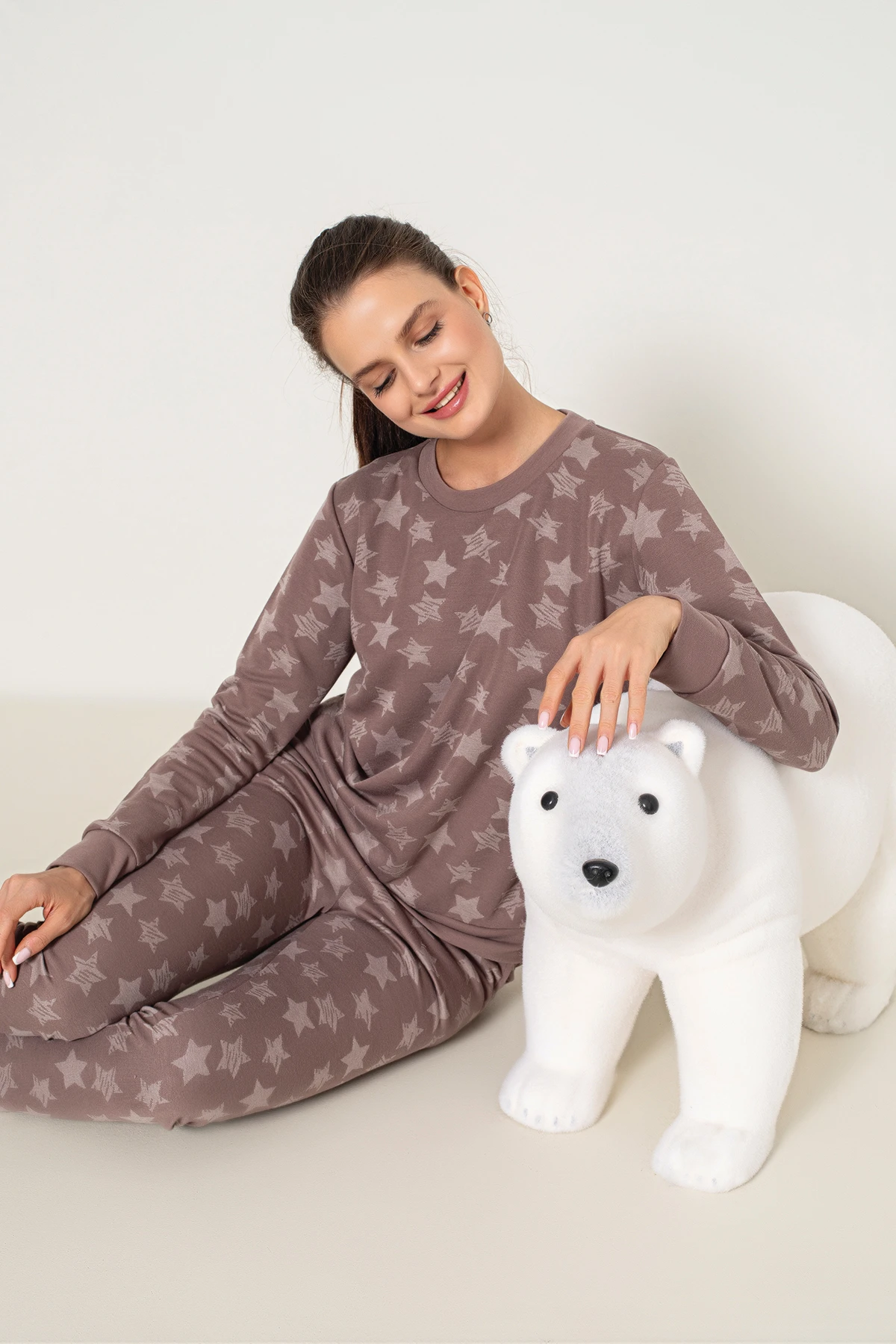 KADIN UZUNKOLLU PİJAMA TAKIM C840-821