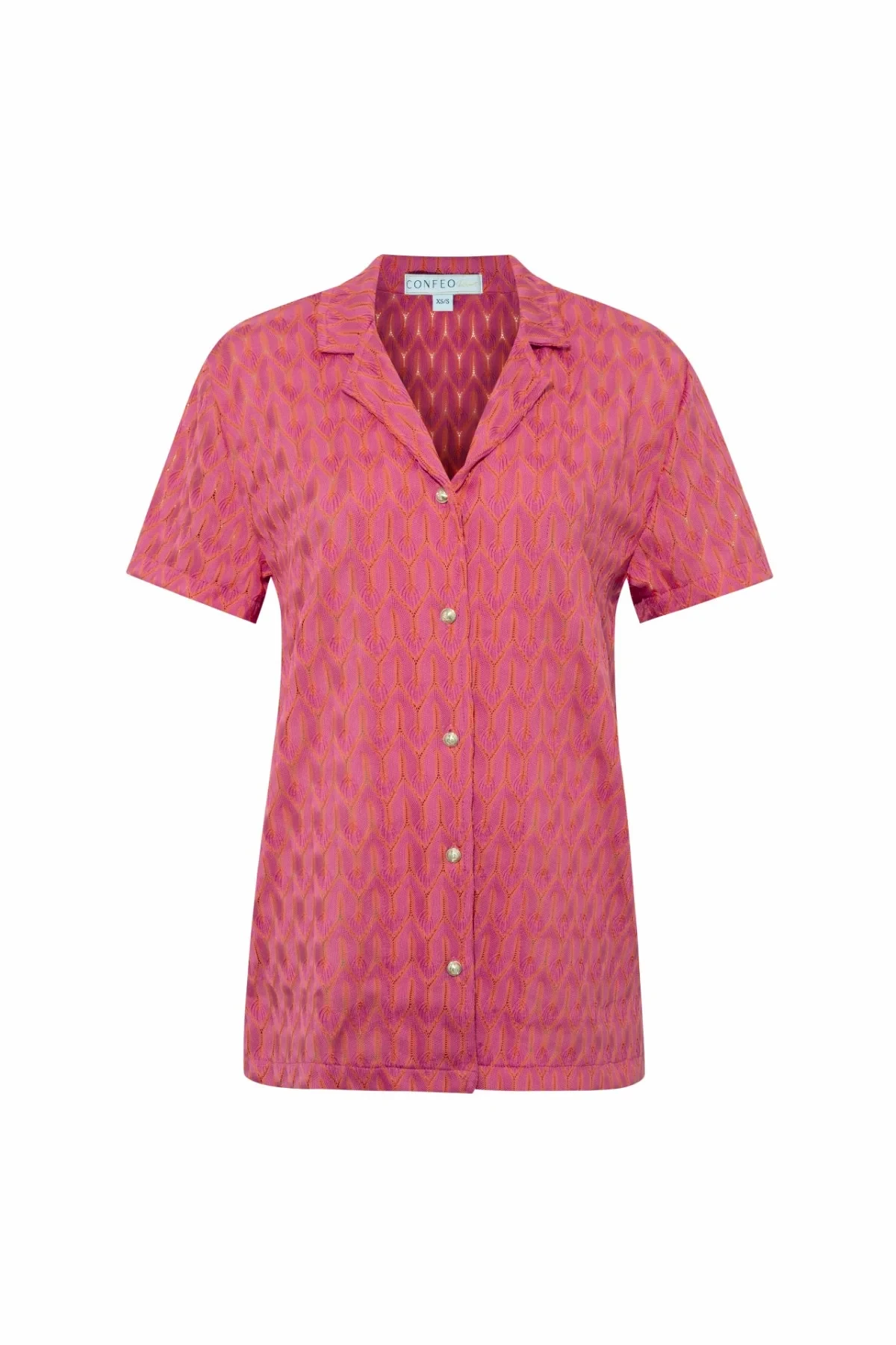 C860-017 KADIN ÖNÜ DÜĞMELİ KISAKOL SHORT TAKIM