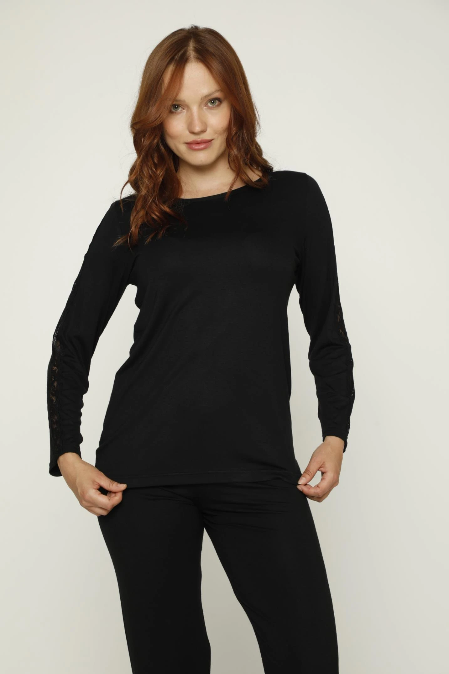 KADIN VİSKON  UZUNKOL PİJAMA TAKIM C840-067