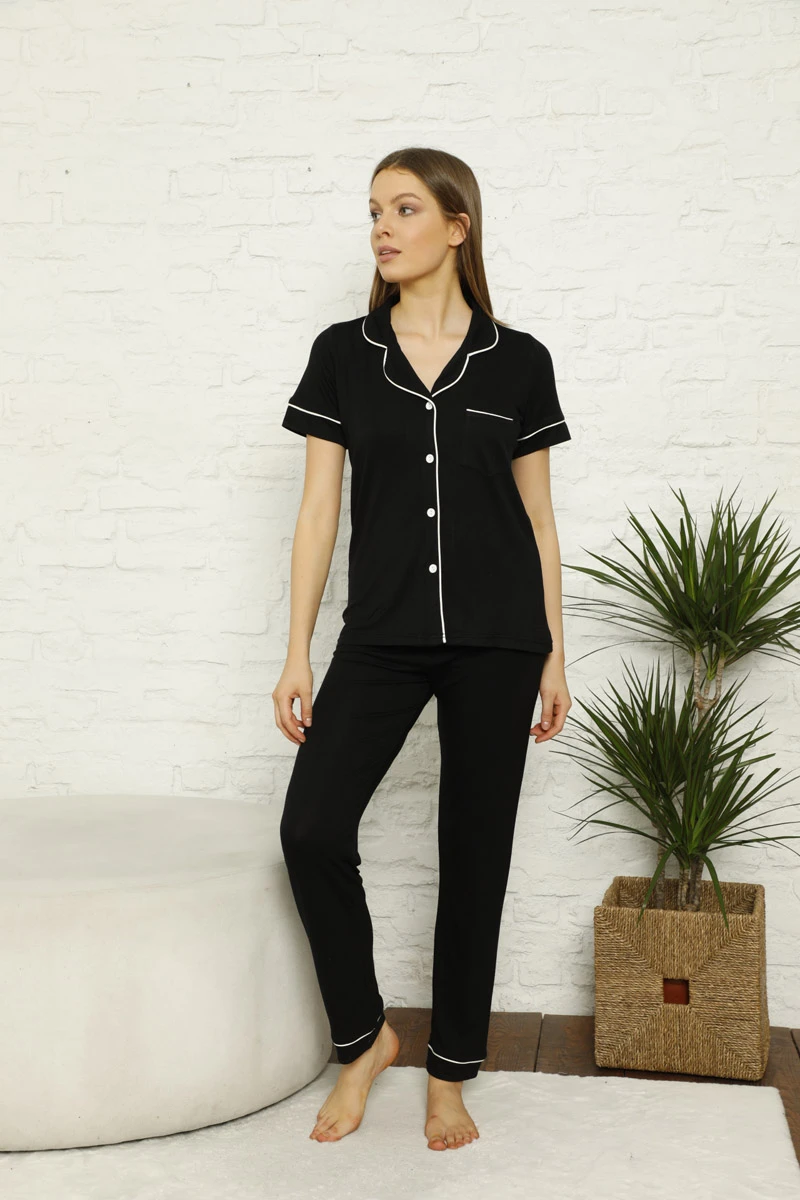 Kadın Kısakol Viscon Pijama Takımı C840-057
